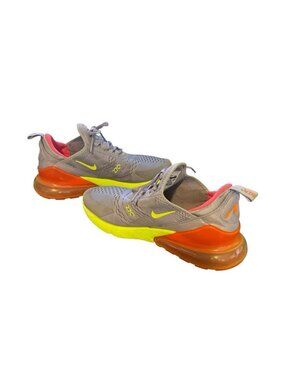 Nike Air 27C Airmax Mens Size 9.5 Sneakers Athletic Shoes Gray Orange Green